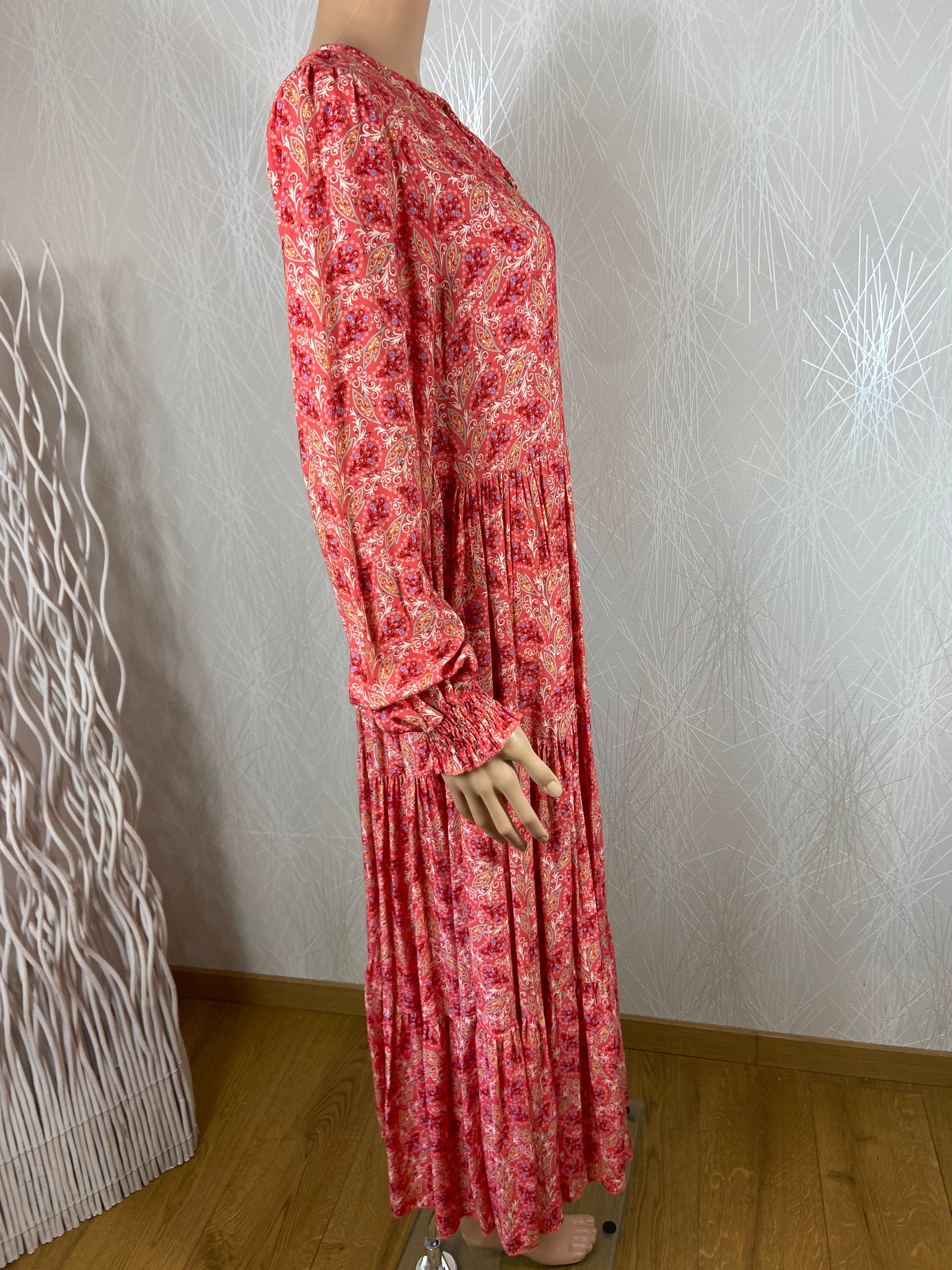 Robe légère longue manches longues Capucine taille unique