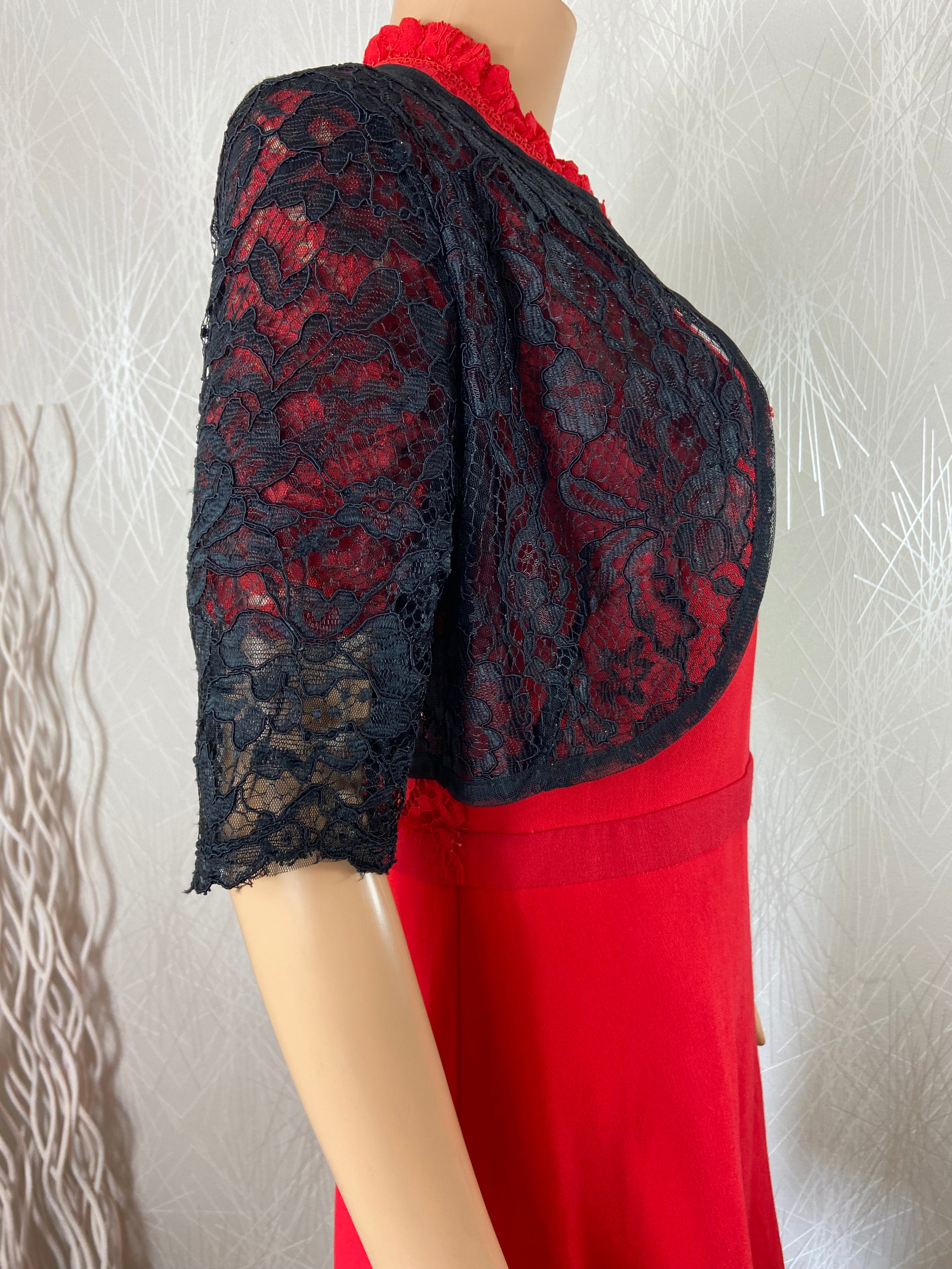 Boléro noir court en dentelle Rinascimento
