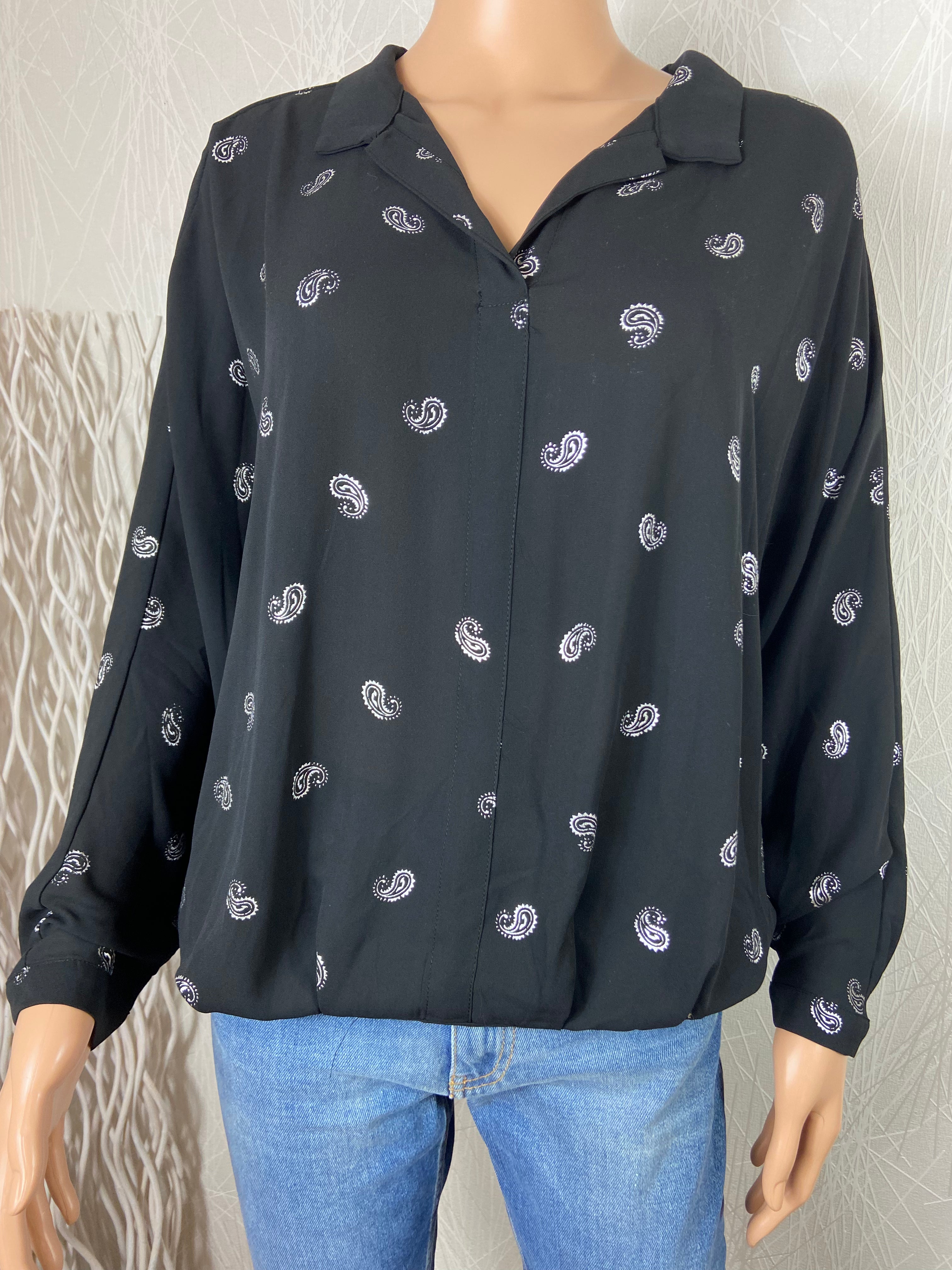 Blouse fluide motif cashemire Deeluxe