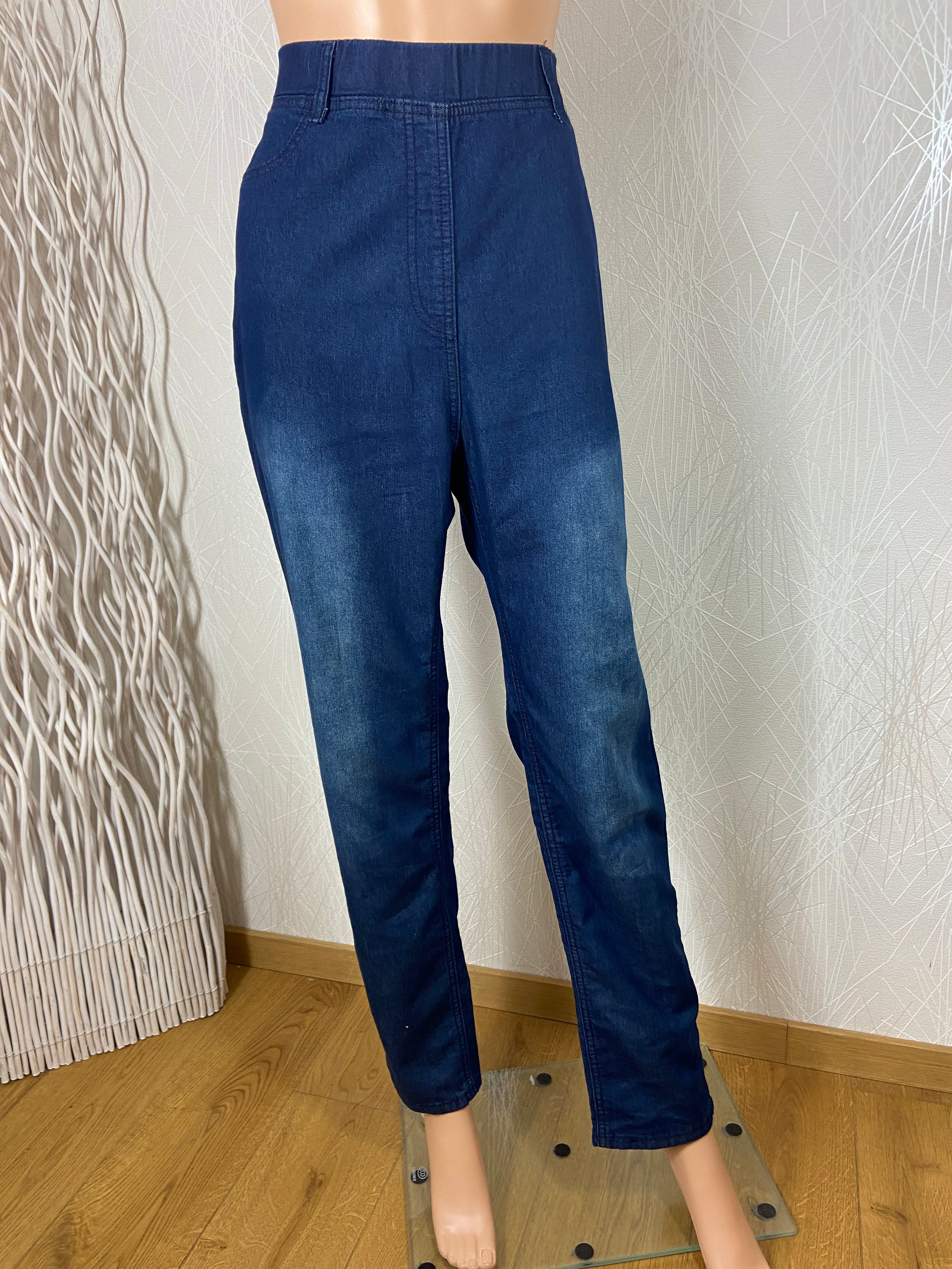 Jean taille élastique léger pour femme H-3