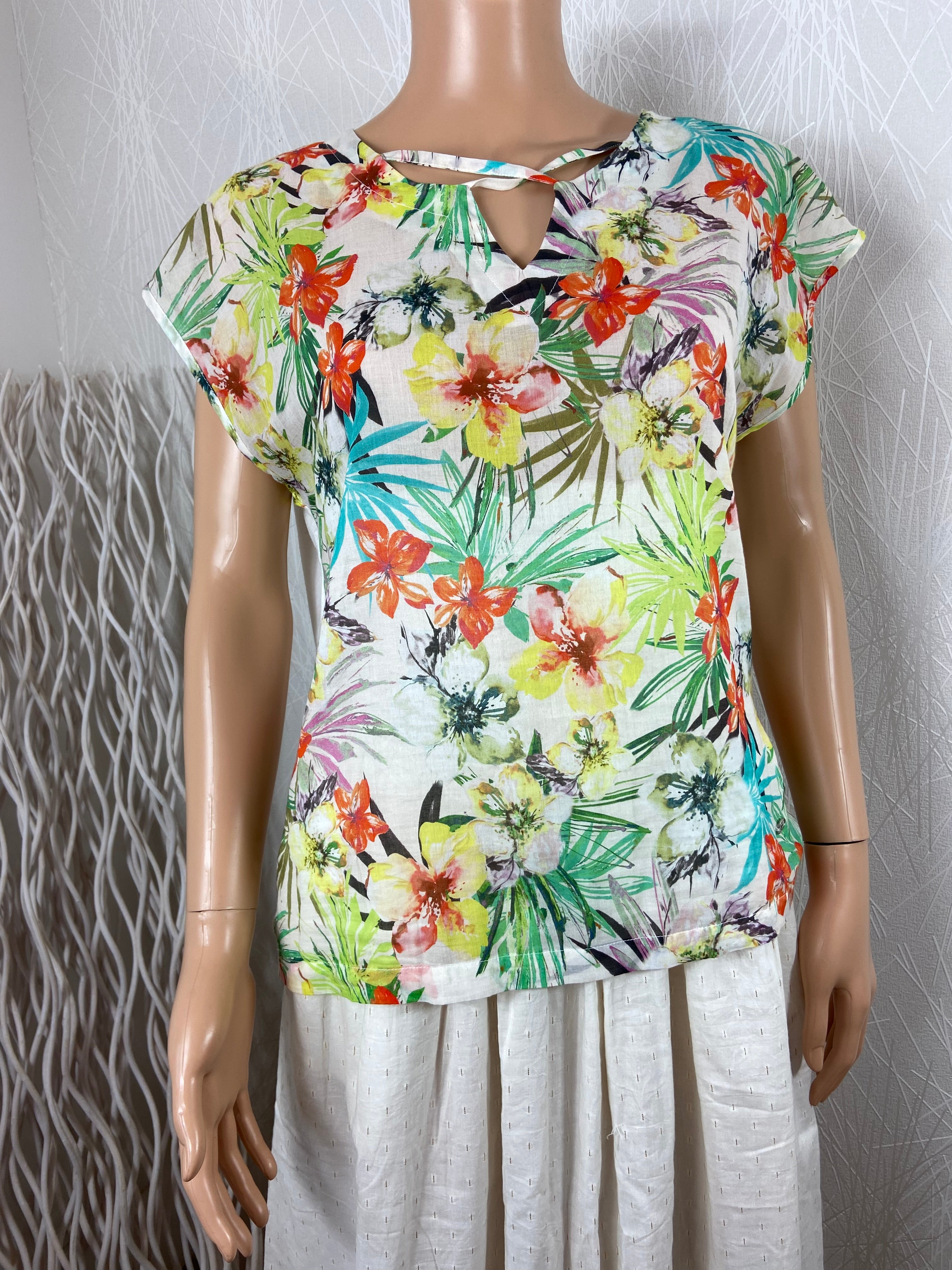 T-shirt multicolore Thalassa fleur