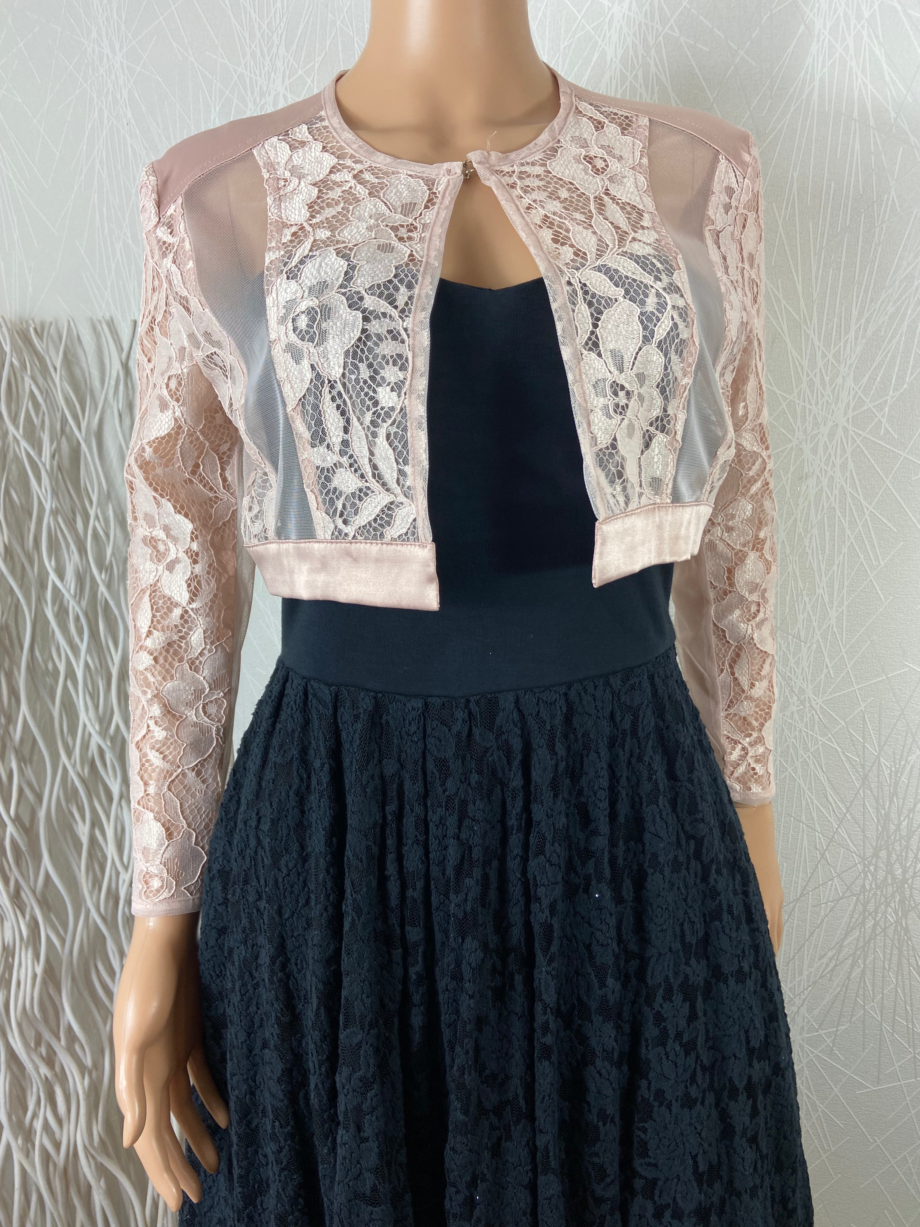 bolero rose dentelle rinascimento