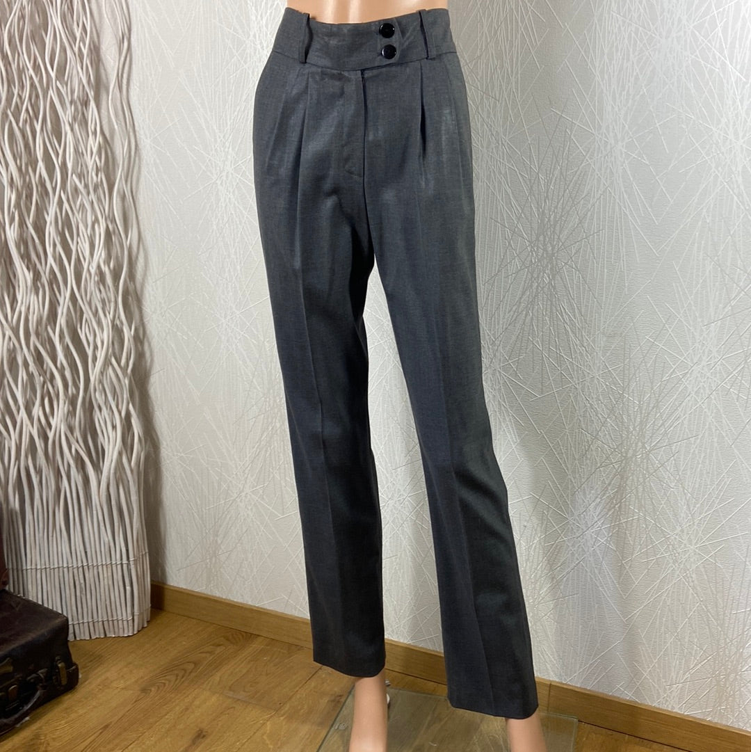 Pantalon gris habillé fabriqué en france tabala