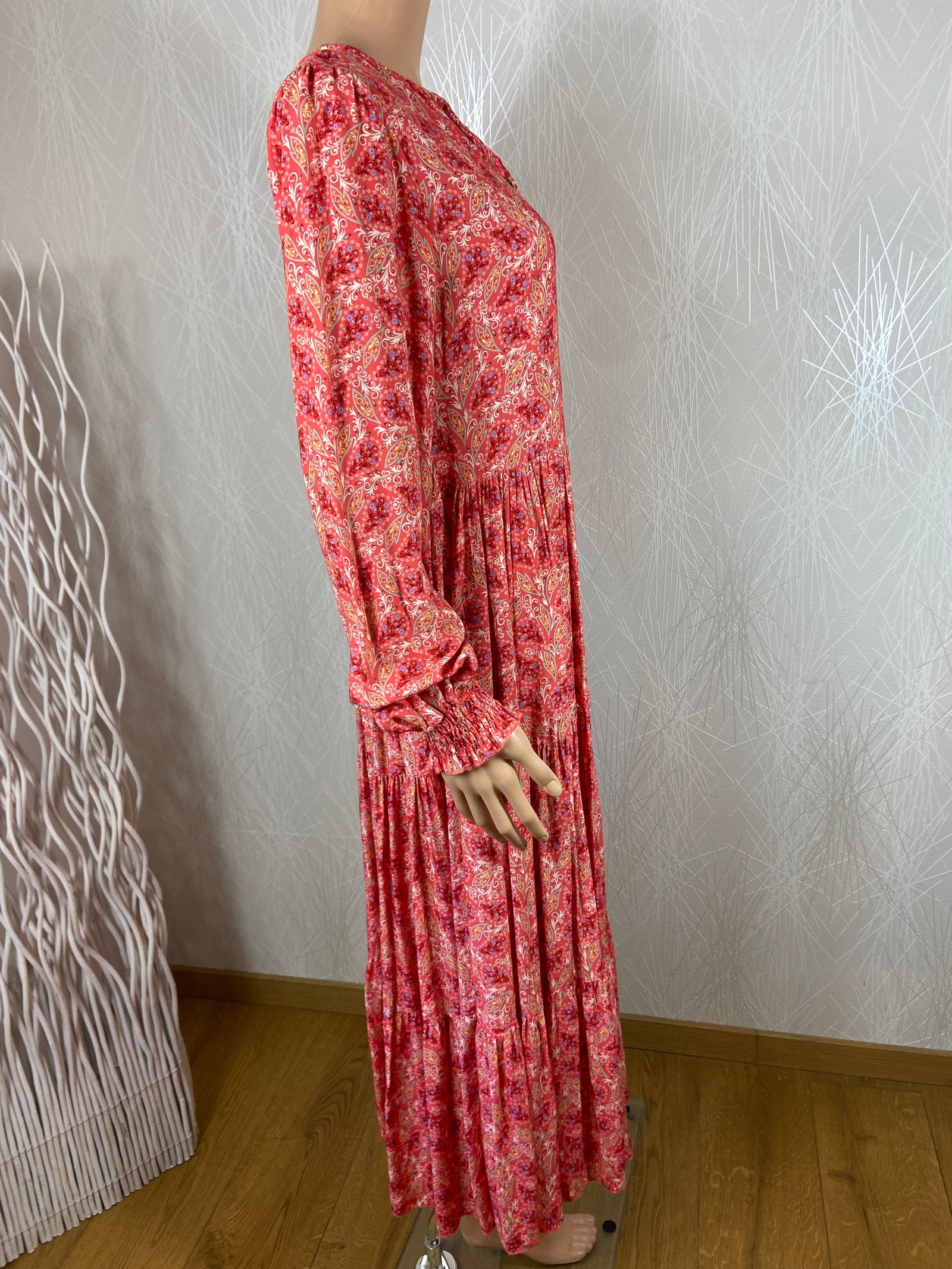 Robe légère longue manches longues Capucine taille unique