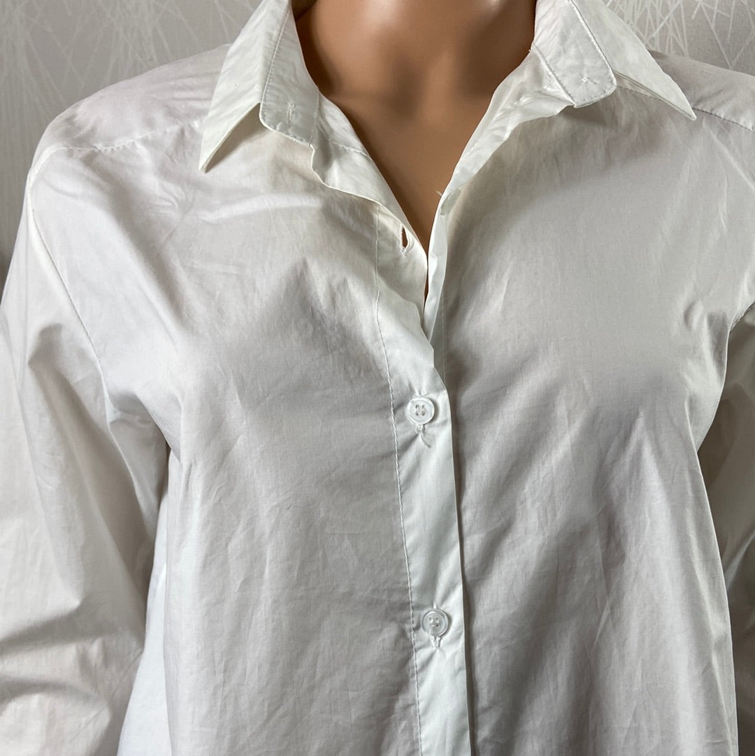 Chemise femme classique blanche 100% coton Senes - Offre-Unique