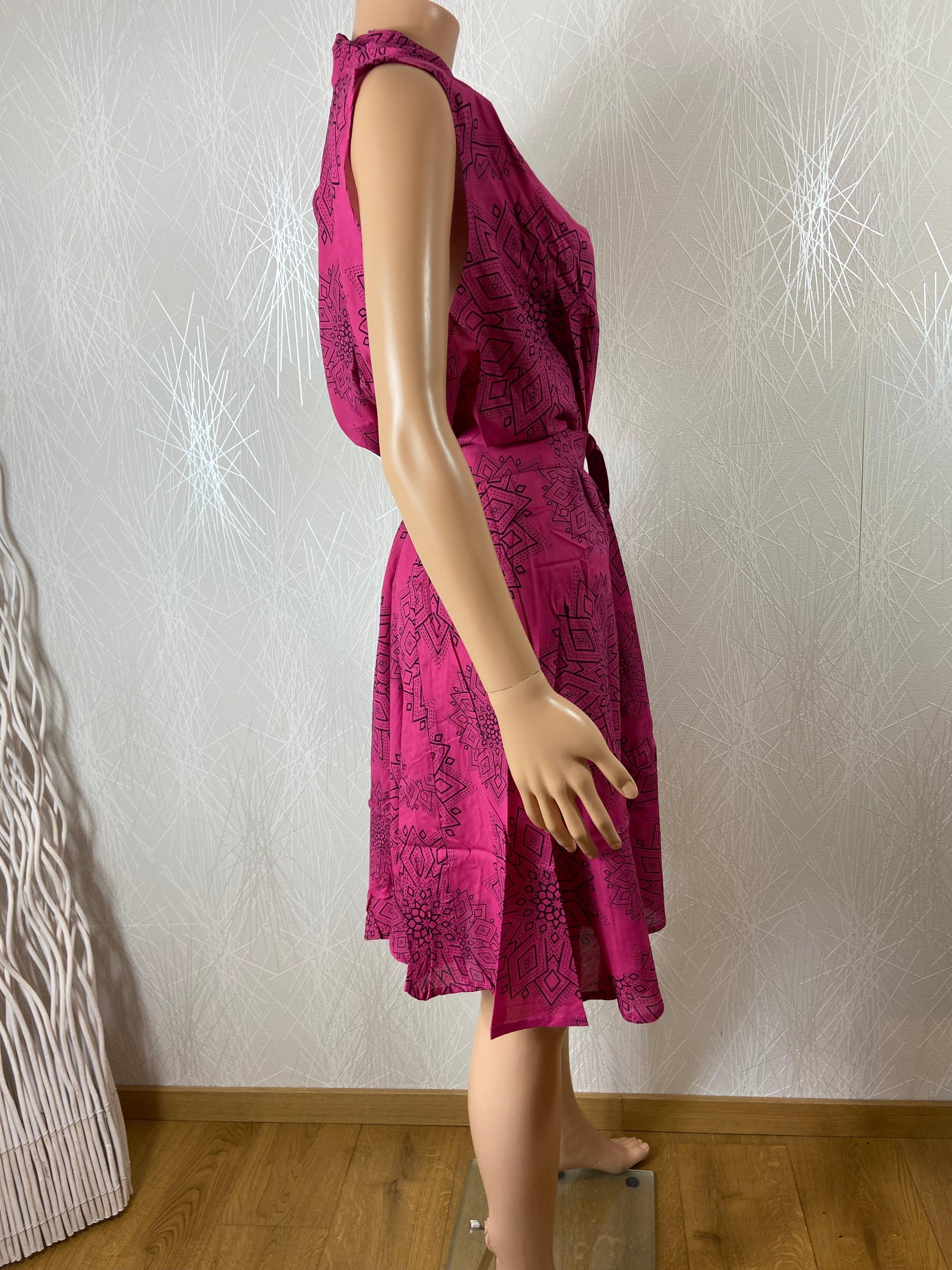 Robe légère coton rose sans manches Aller Simplement - Offre-Unique