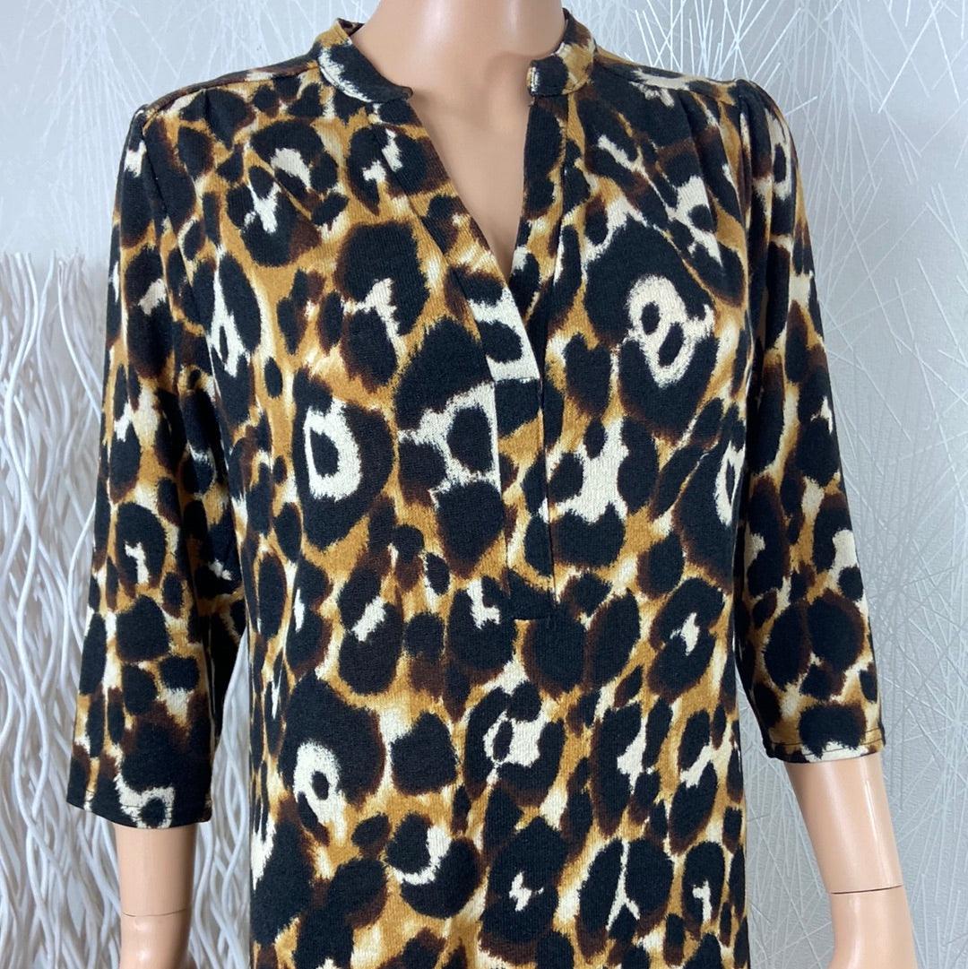 Robe ample motif léopard manches 3/4 Le Singe de Julie - Offre-Unique