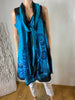 Tunique longue coton bleu sans manches flot Aller Simplement - Offre-Unique