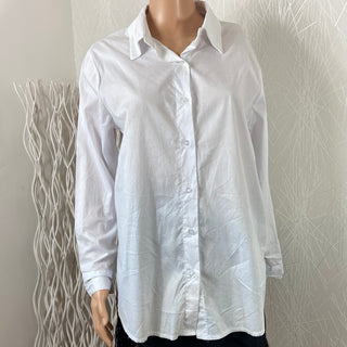 Chemise blanche ample en coton Made In Italy
