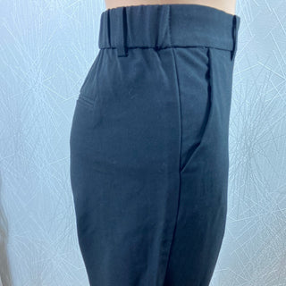 Pantalon noir femme taille haute élastique tissu souple Danta Pants Crop B.Young