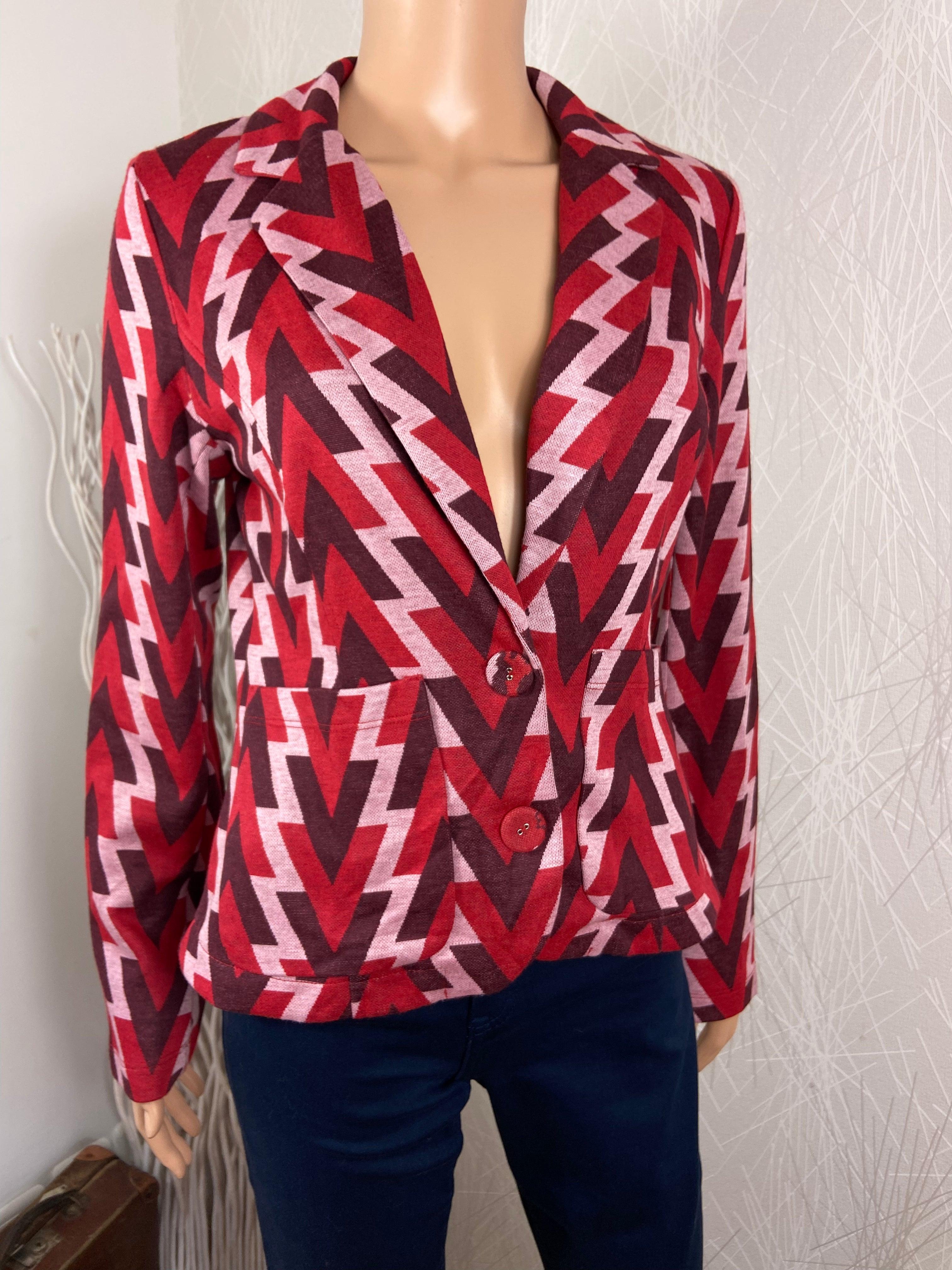 Veste style vintage 70's rouge Heny Arrows Red Square Who’s That Girl - Offre-Unique