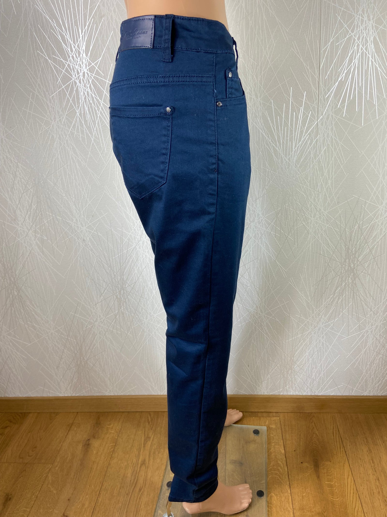 Pantalon léger femme coton stretch taille haute B S Jeans