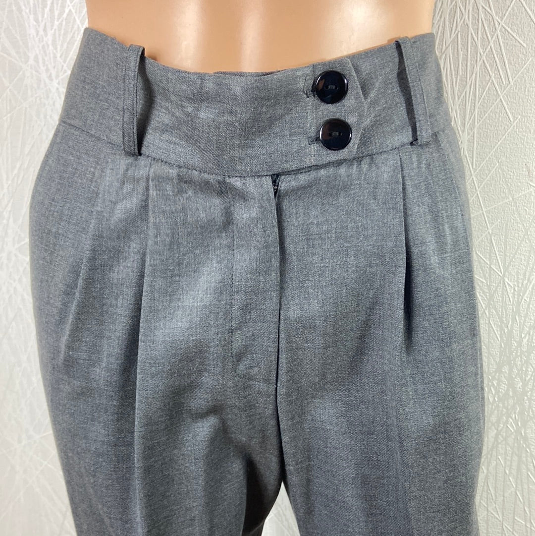 Pantalon de créateur style habillé femme taille haute par Tabala Paris