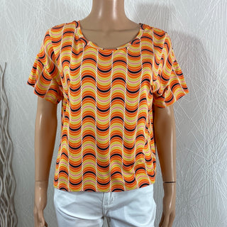 T-shirt femme manches courtes style vintage 70's  Surkana