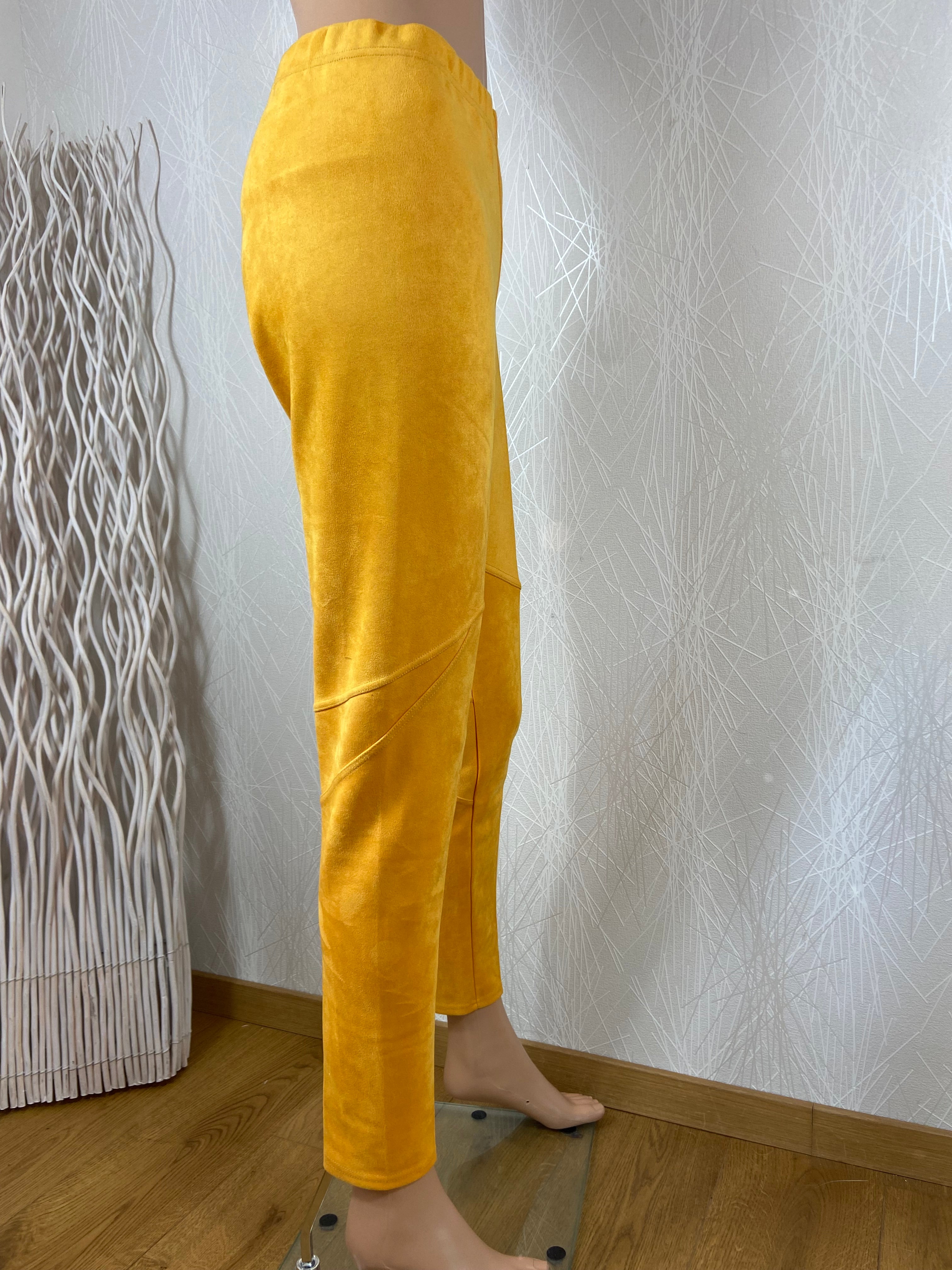 Pantalon détente jaune taille élastique One O One