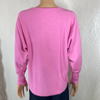 Pull rose manches longues Cloal