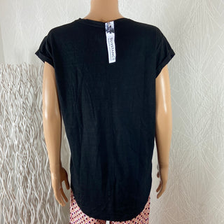 T-shirt femme en lin col V 100% lin Substance Biarritz