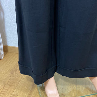 Pantalon noir habillé taille haute jambes larges Surkana