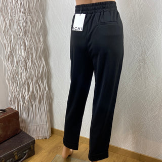 Pantalon noir femme taille haute élastique coupe droite Ihkate Ichi