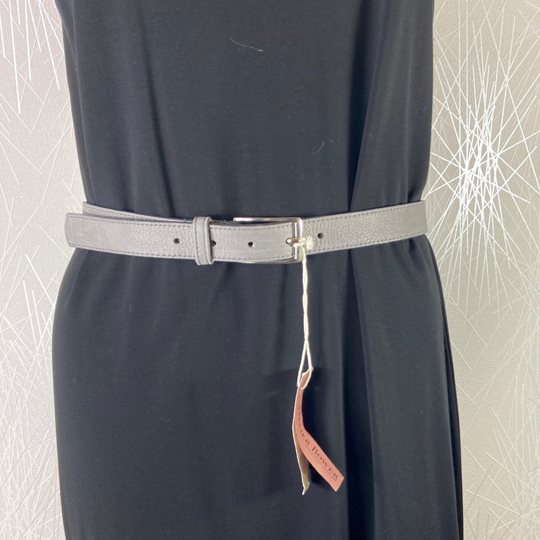 Ceinture cuir gris femme Atelier Bower