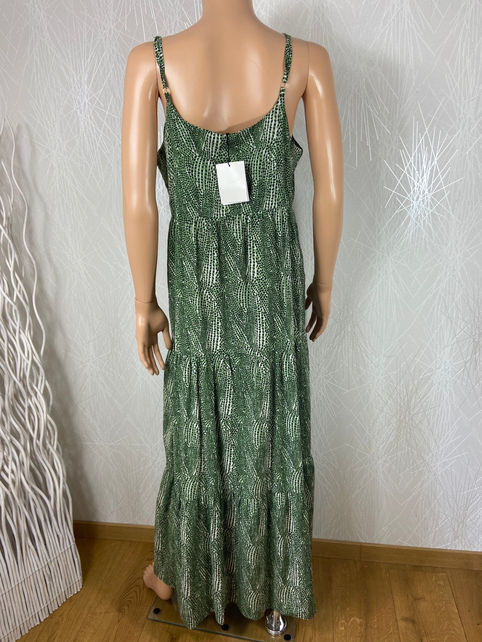 Robe longue légère à bretelles An’Ge