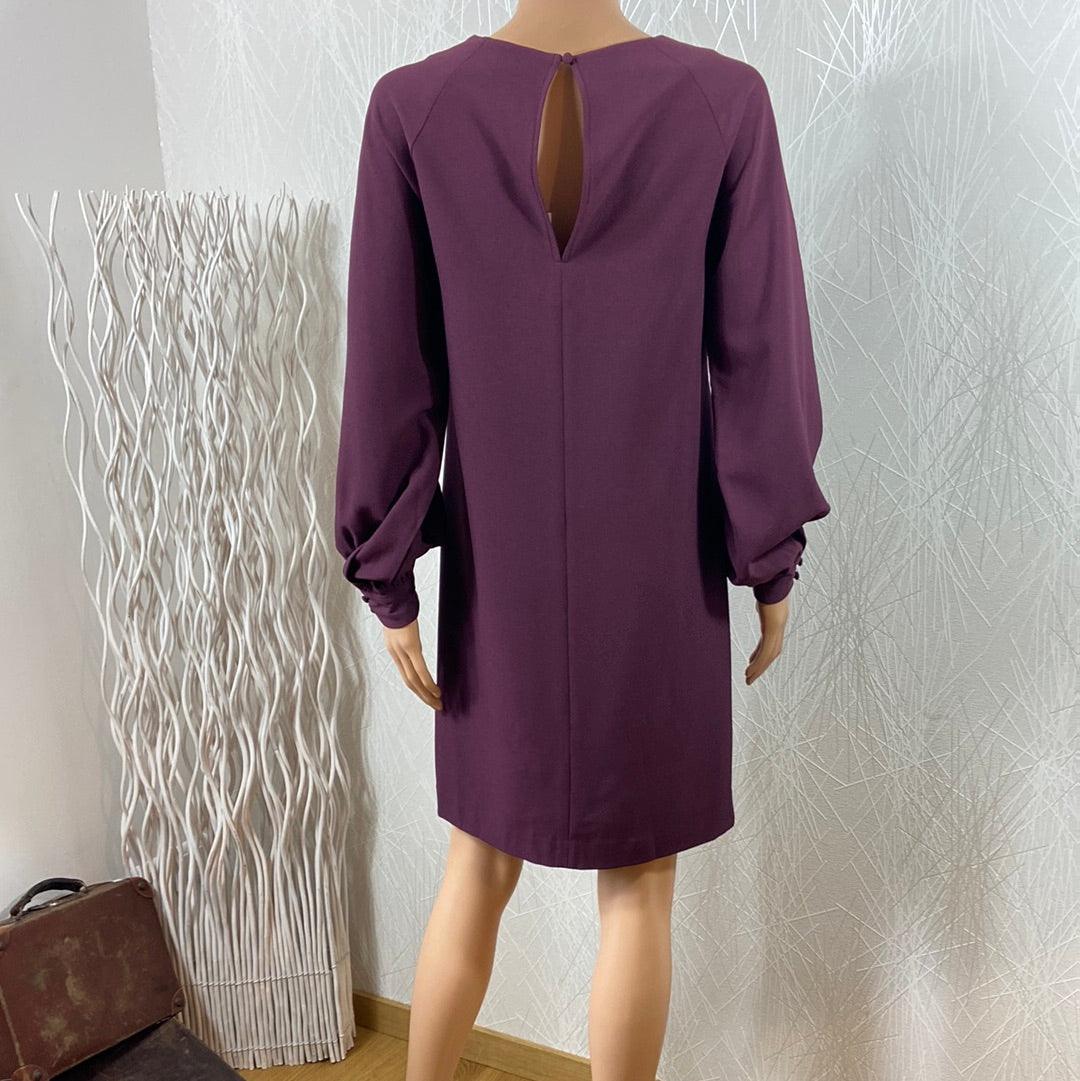 Robe bordeaux goutte d'eau coupe droite modèle Ihbanne Ichi - Offre-Unique