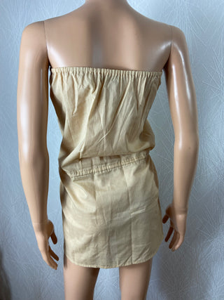 Robe de plage légère beige Paradisiaque