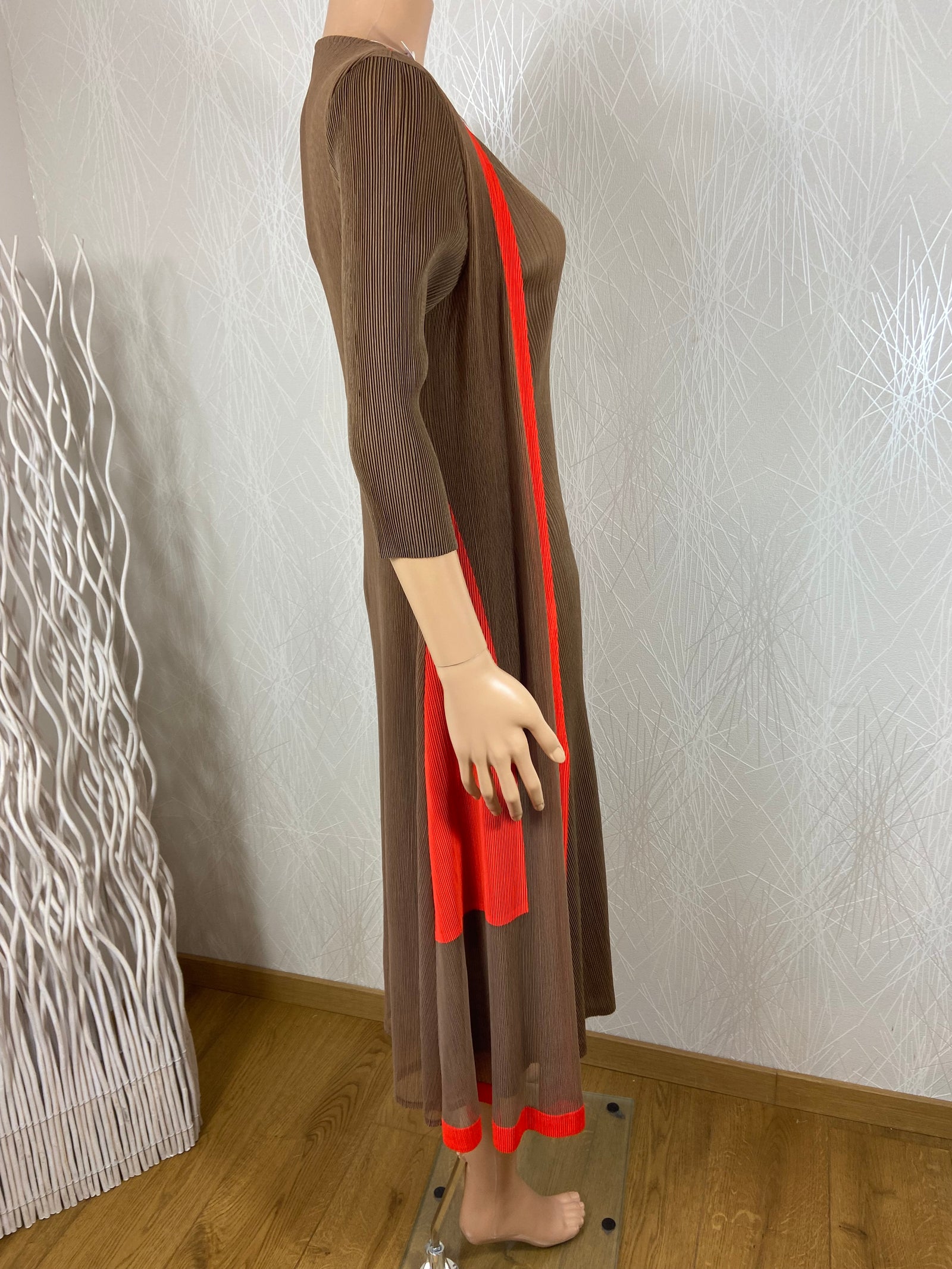 Robe longue extensible avec voilage Venus - Taille Unique