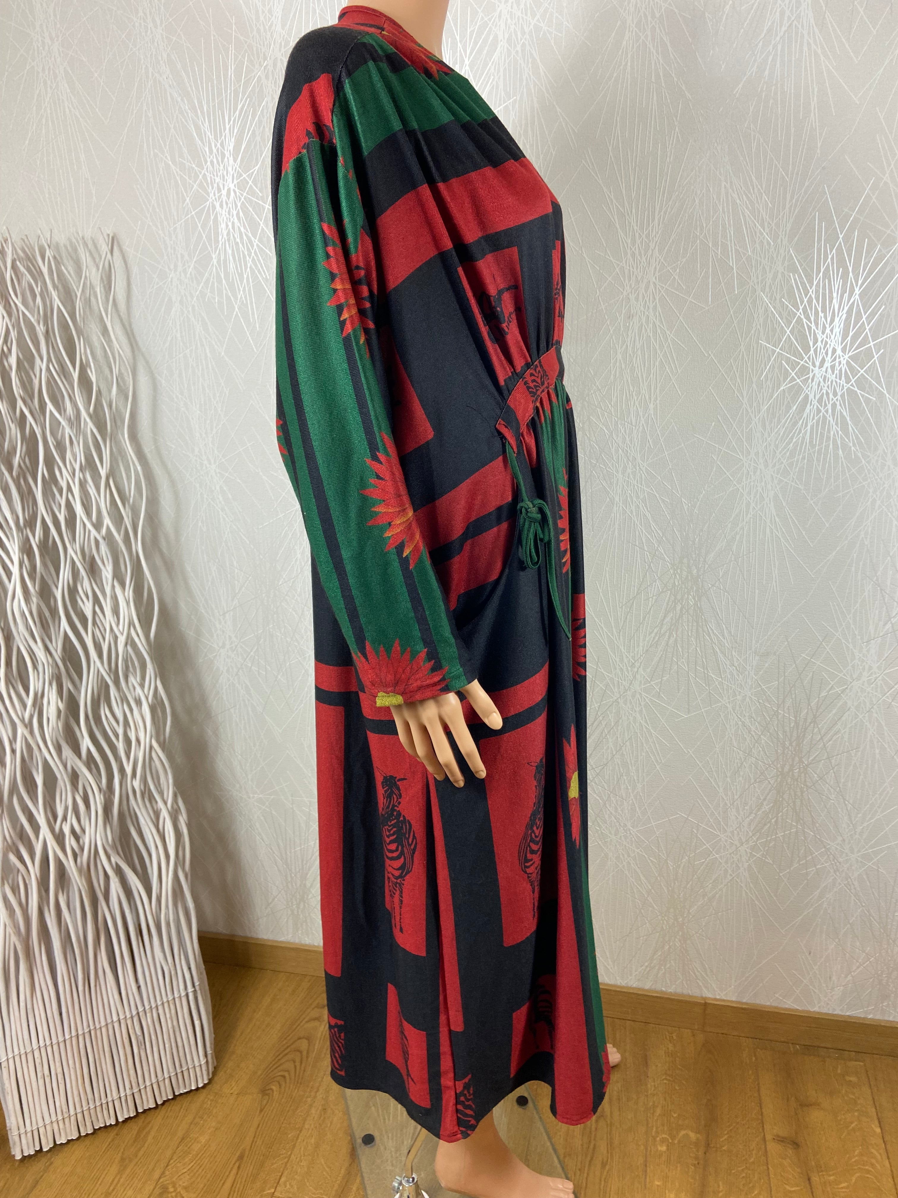 Robe manches longues ample multicolore grande taille Neslay