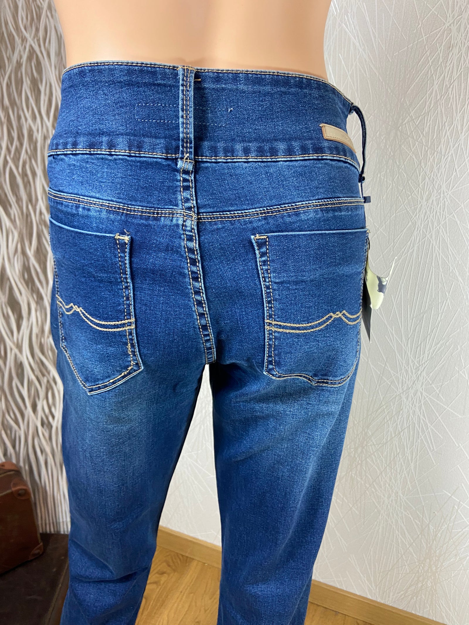 Jeans stretch près du corps effet ventre plat Tiffosi