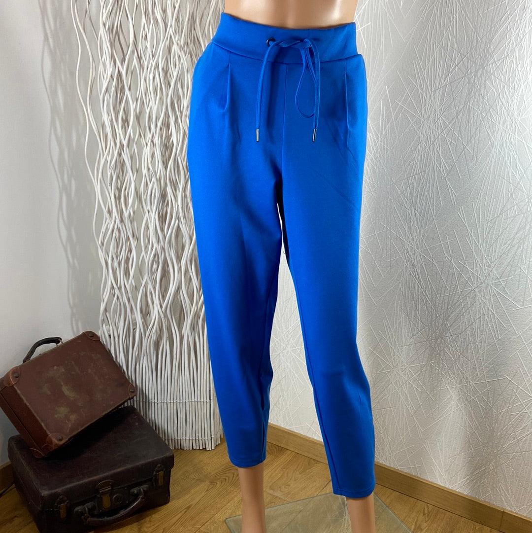 Pantalon taille haute élastique avec cordon Rizetta Crop Pants B.Young - Offre-Unique