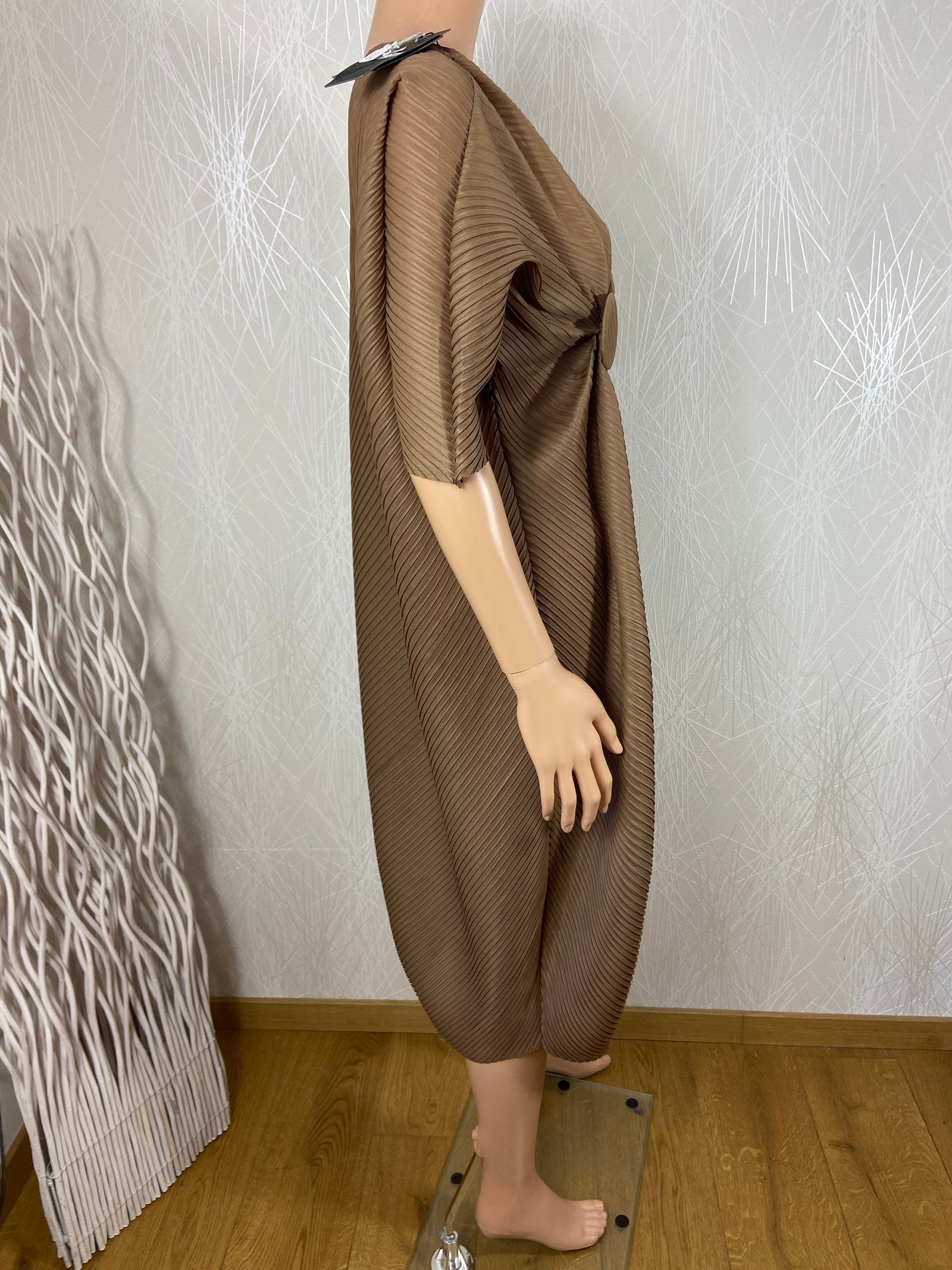 Robe marron extensible Venus - Taille Unique
