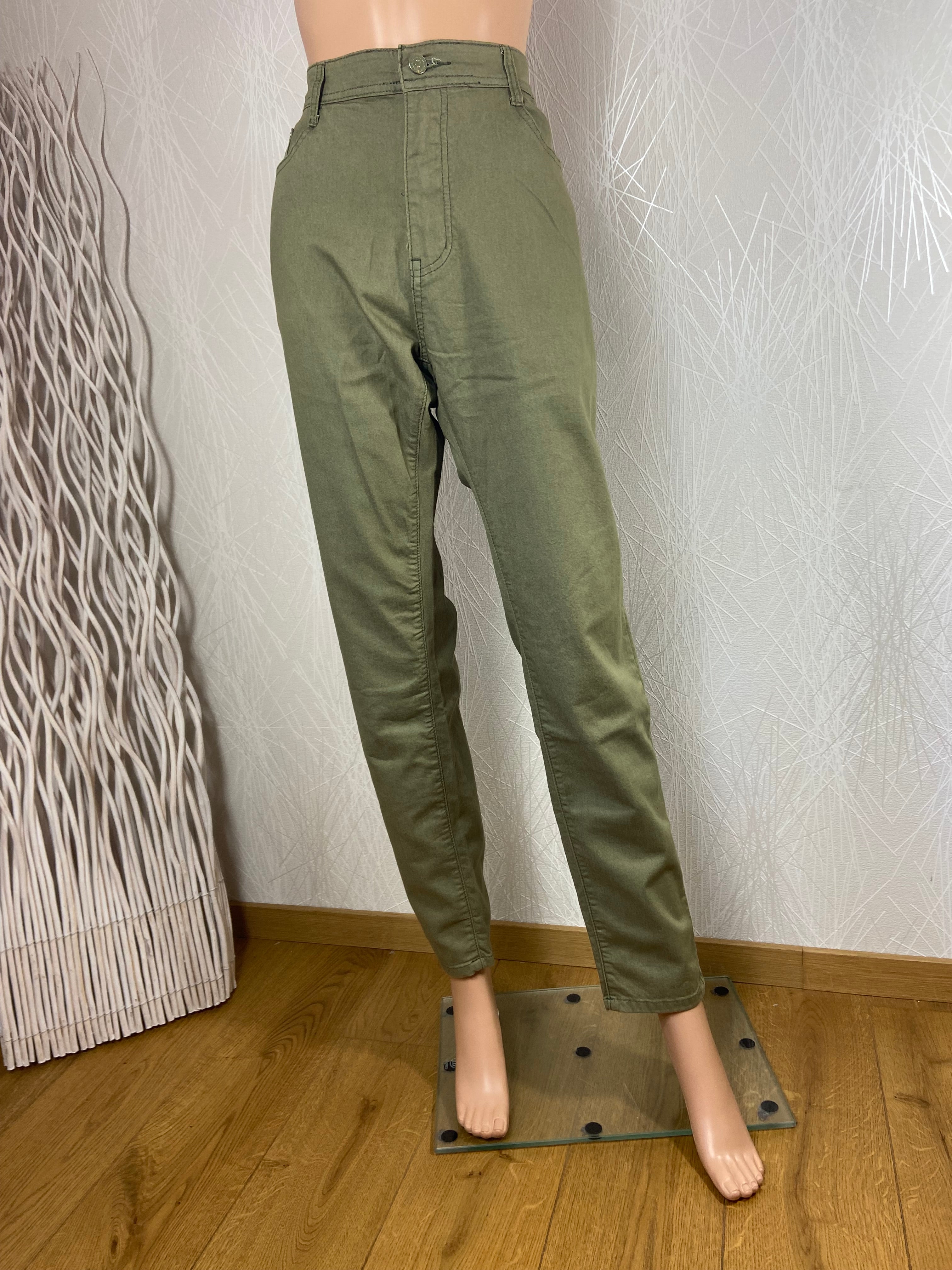 Pantalon stretch en toile coupe droite Big Spade
