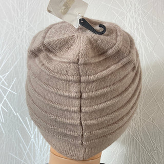 Bonnet chaud pour femme en tricot laine cachemire avec perles strass
