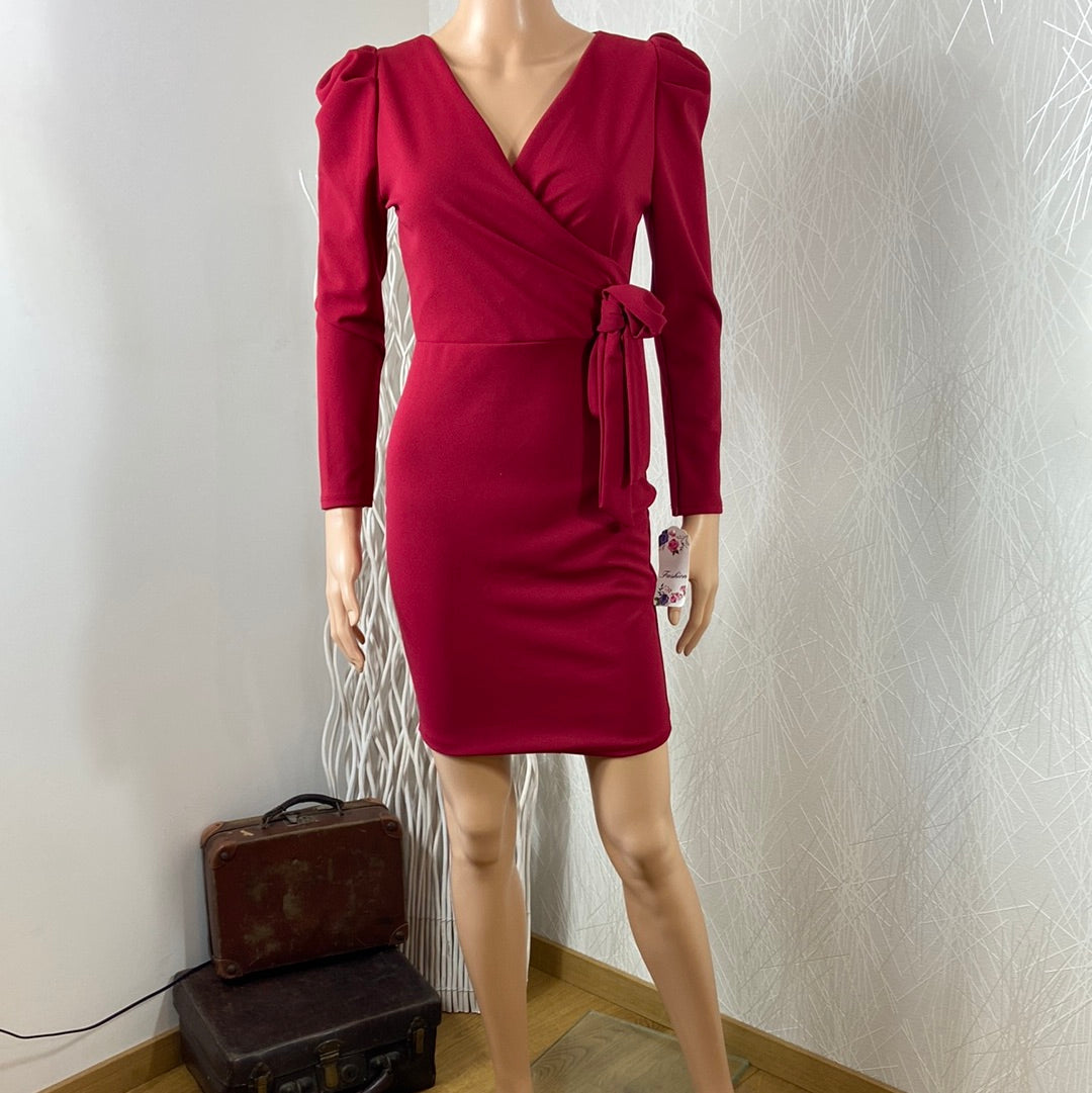 Robe moulante rouge fashion