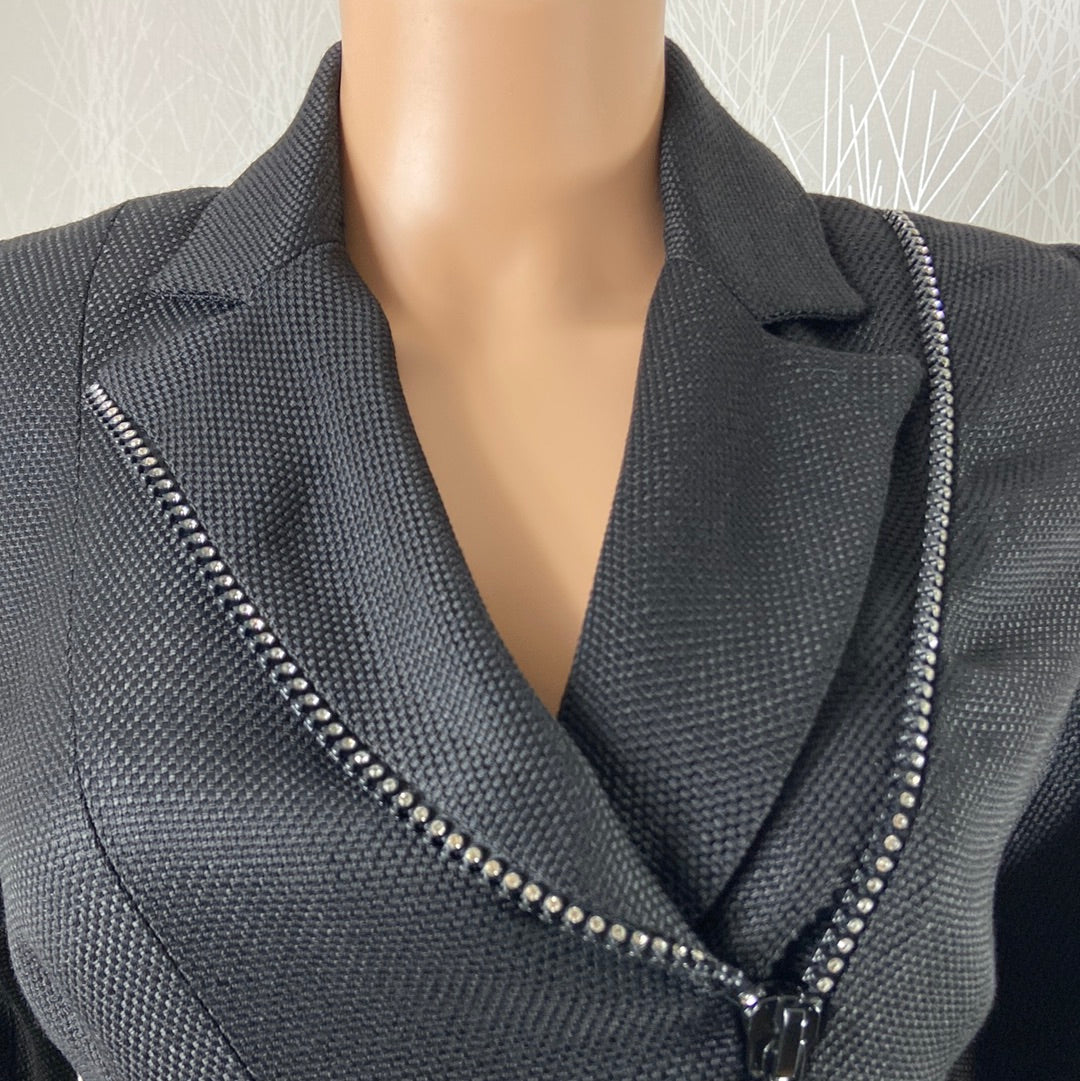 Veste blazer de créateur pour femme avec strass Tabala Paris - Offre-Unique