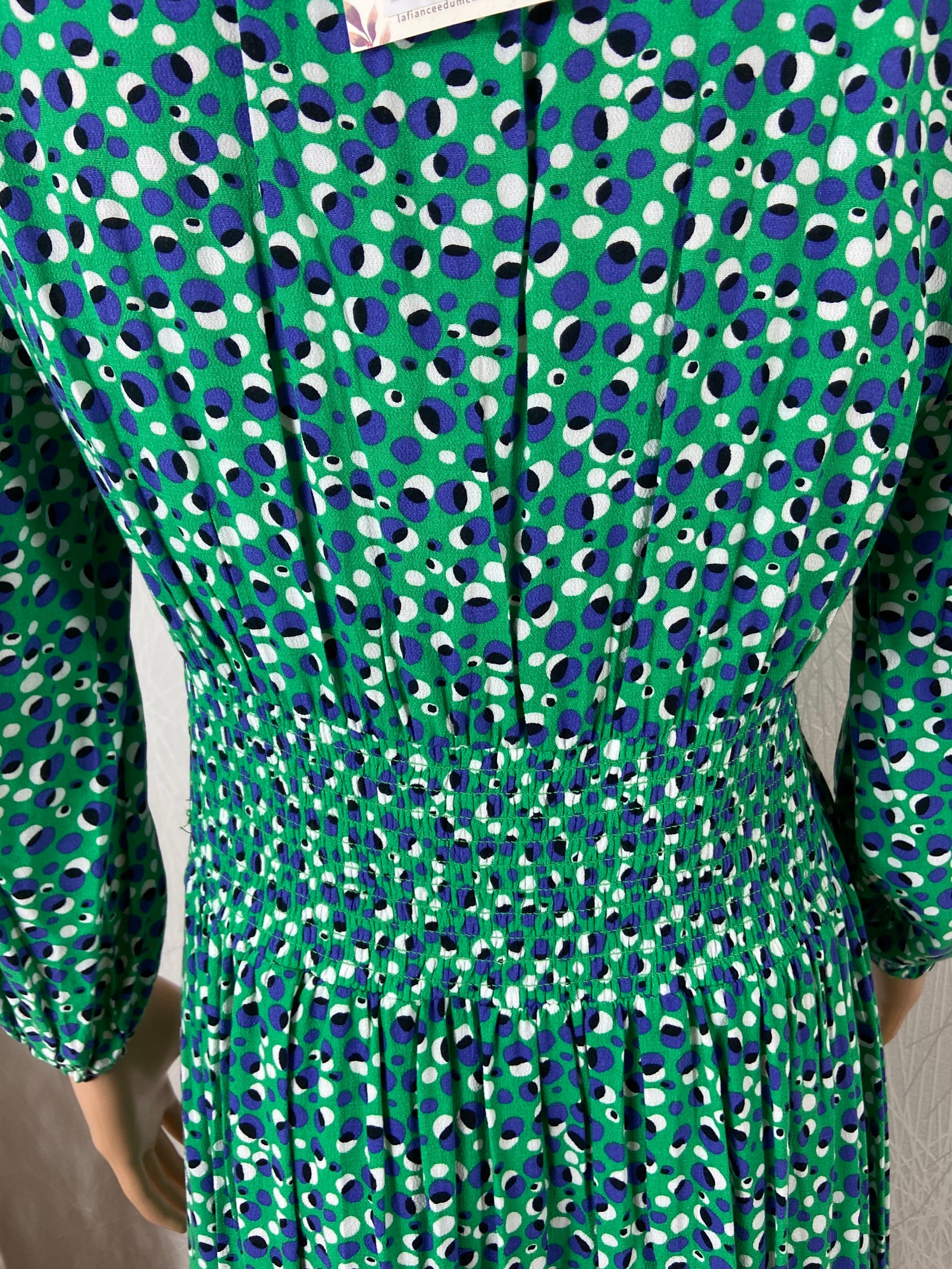 Robe verte manches longues La Fiancée du Mékong