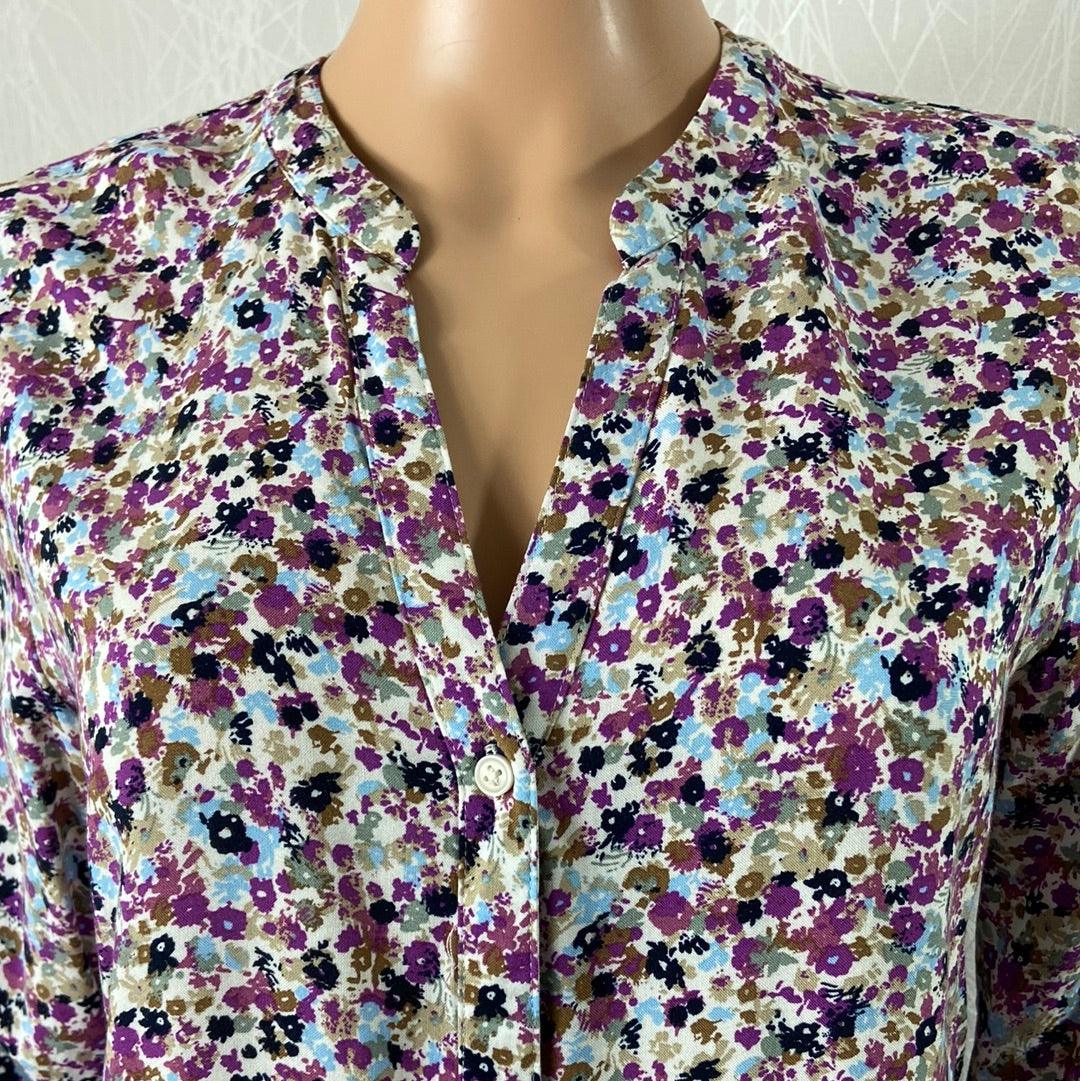 Chemisier à motifs fleurs multicolore Byjosa Vneck B.Young - Offre-Unique