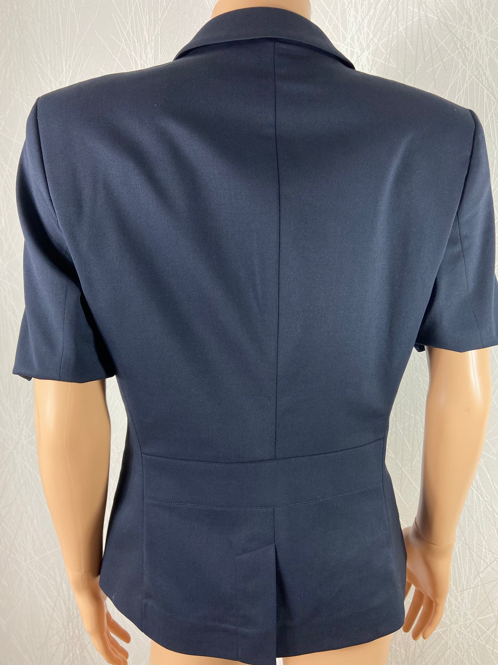 Veste bleu marine femme manches courtes style business Modern GREIFF