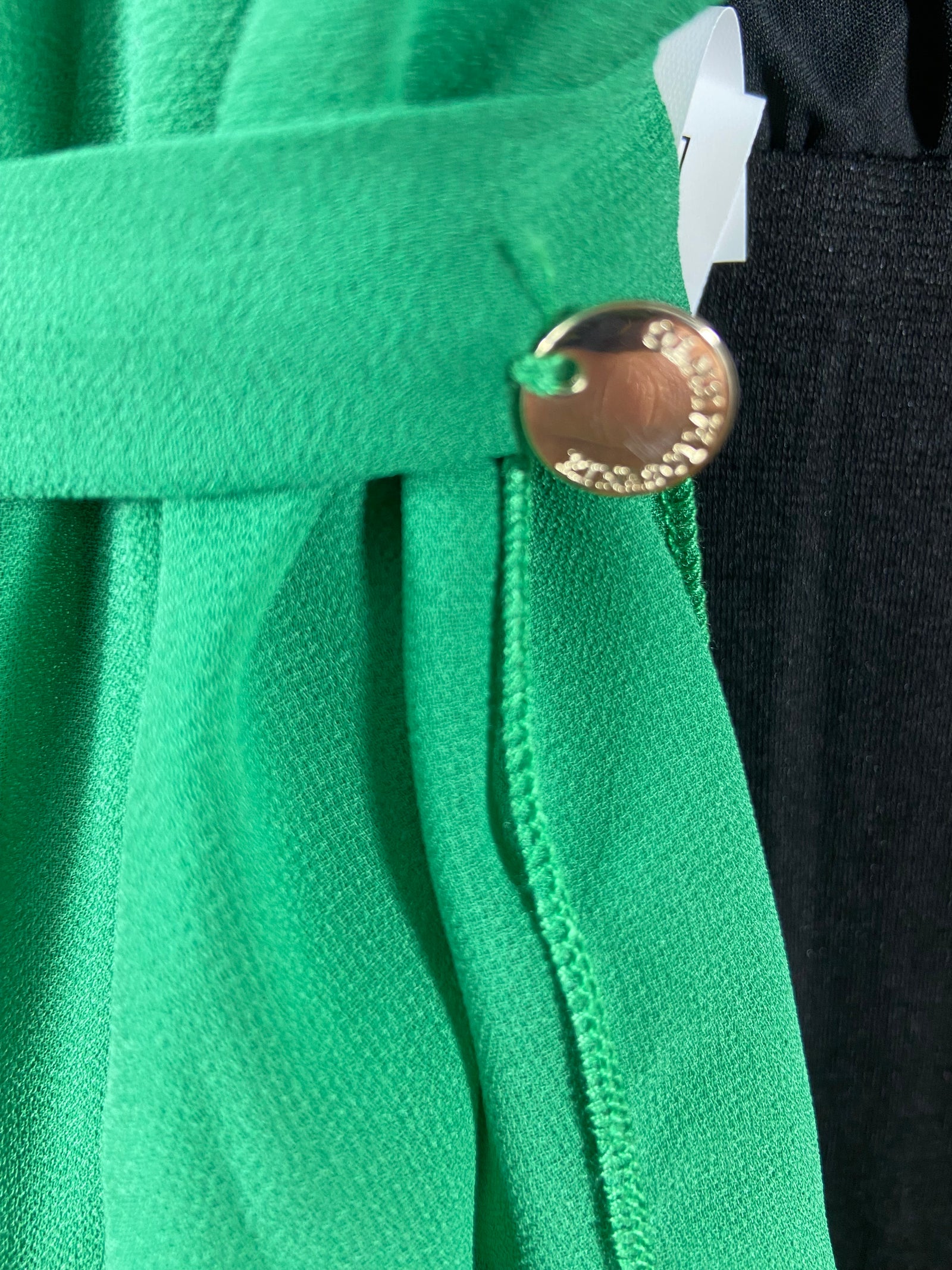 Écharpe cravate en voile vert Rinascimento