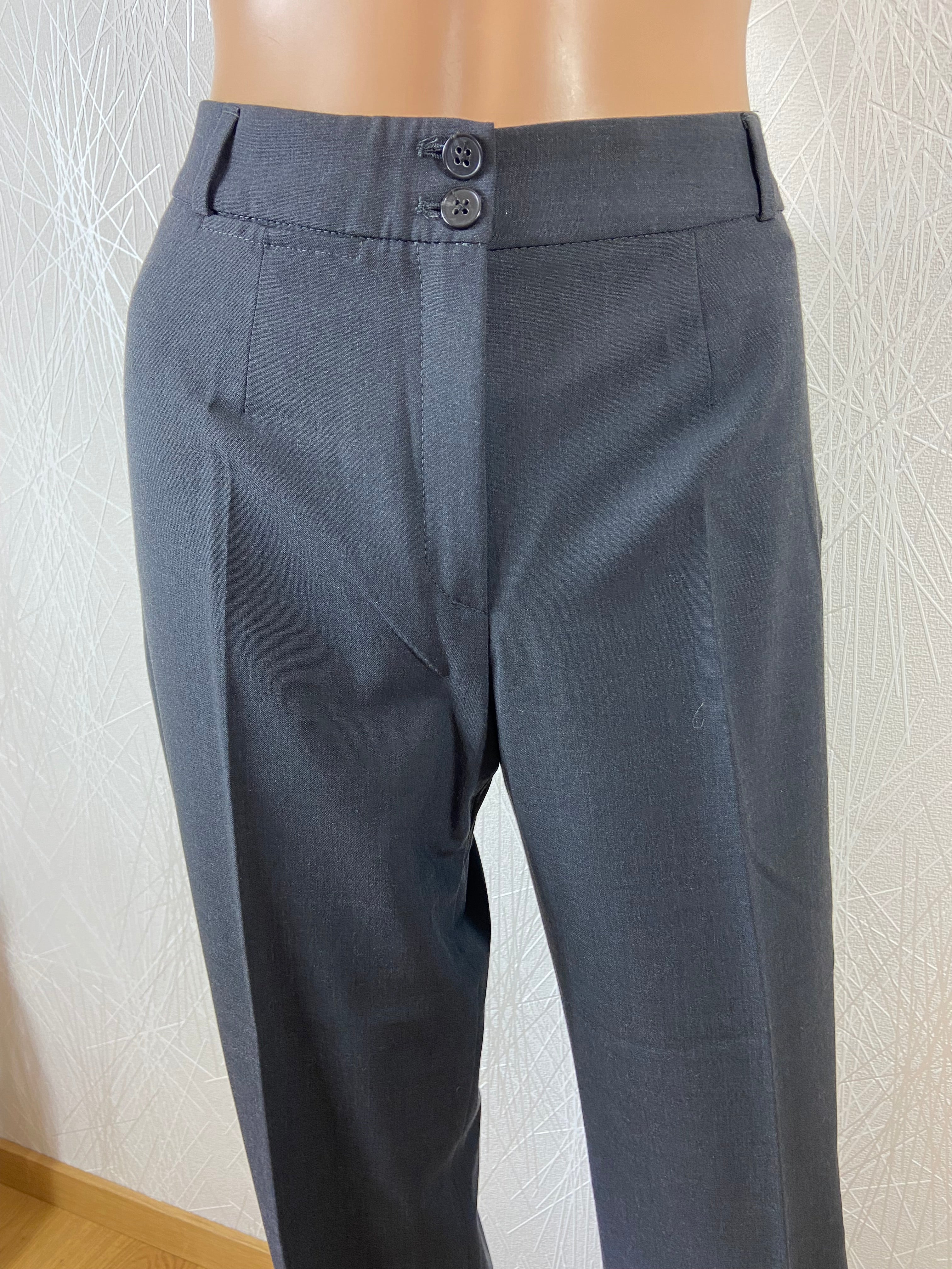 Pantalon gris habillé femme style business taille normale GREIFF