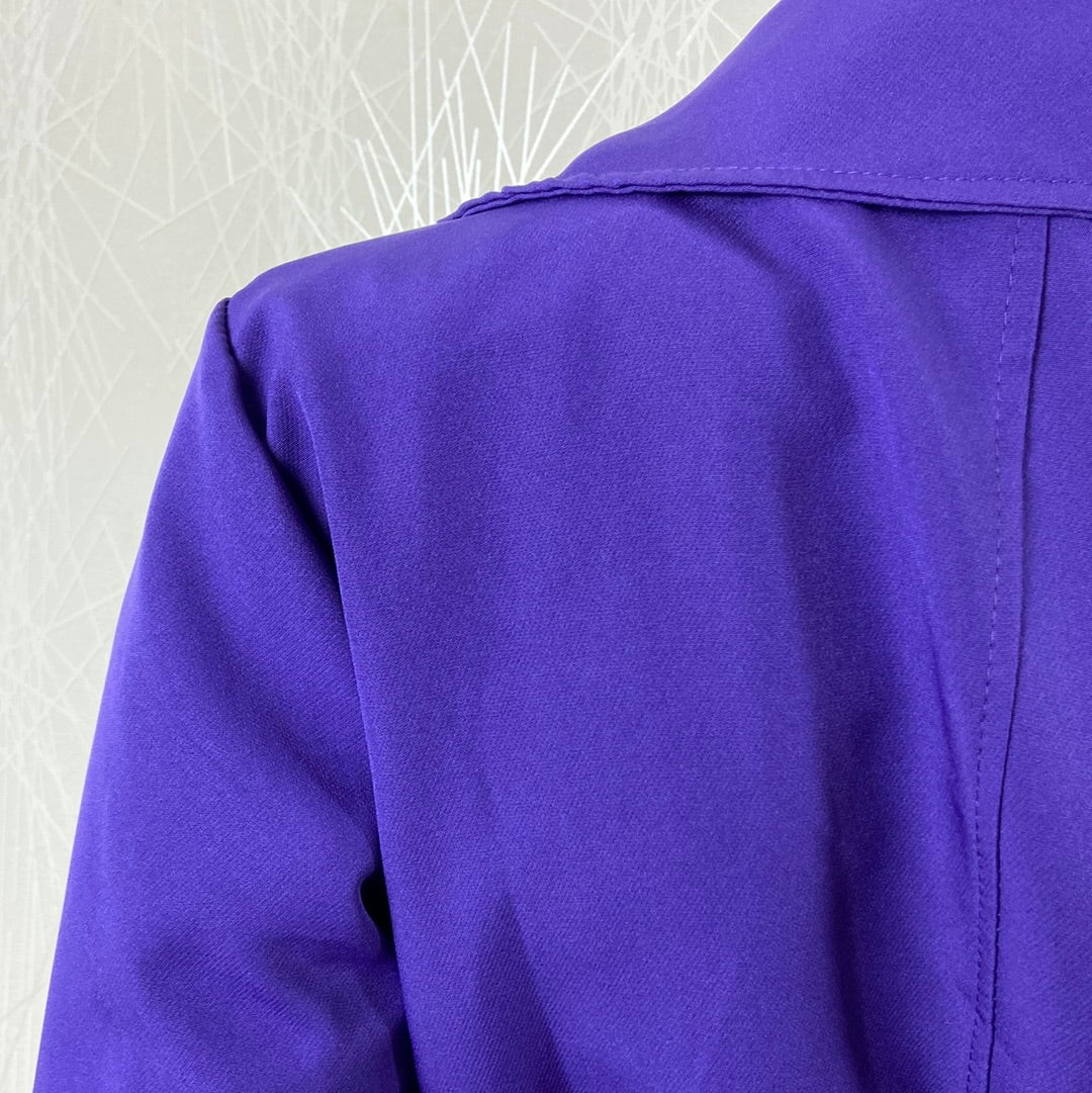 Manteau violet femme manches retroussables New Collection