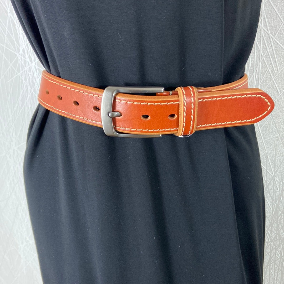 Ceinture pour femme en cuir de vachette marron Massi Liano Sergio