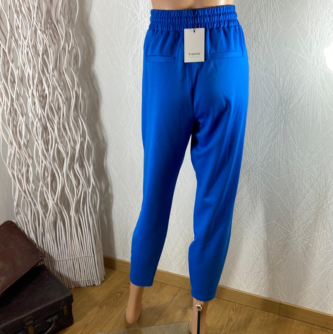 Pantalon taille haute élastique avec cordon Rizetta Crop Pants B.Young - Offre-Unique