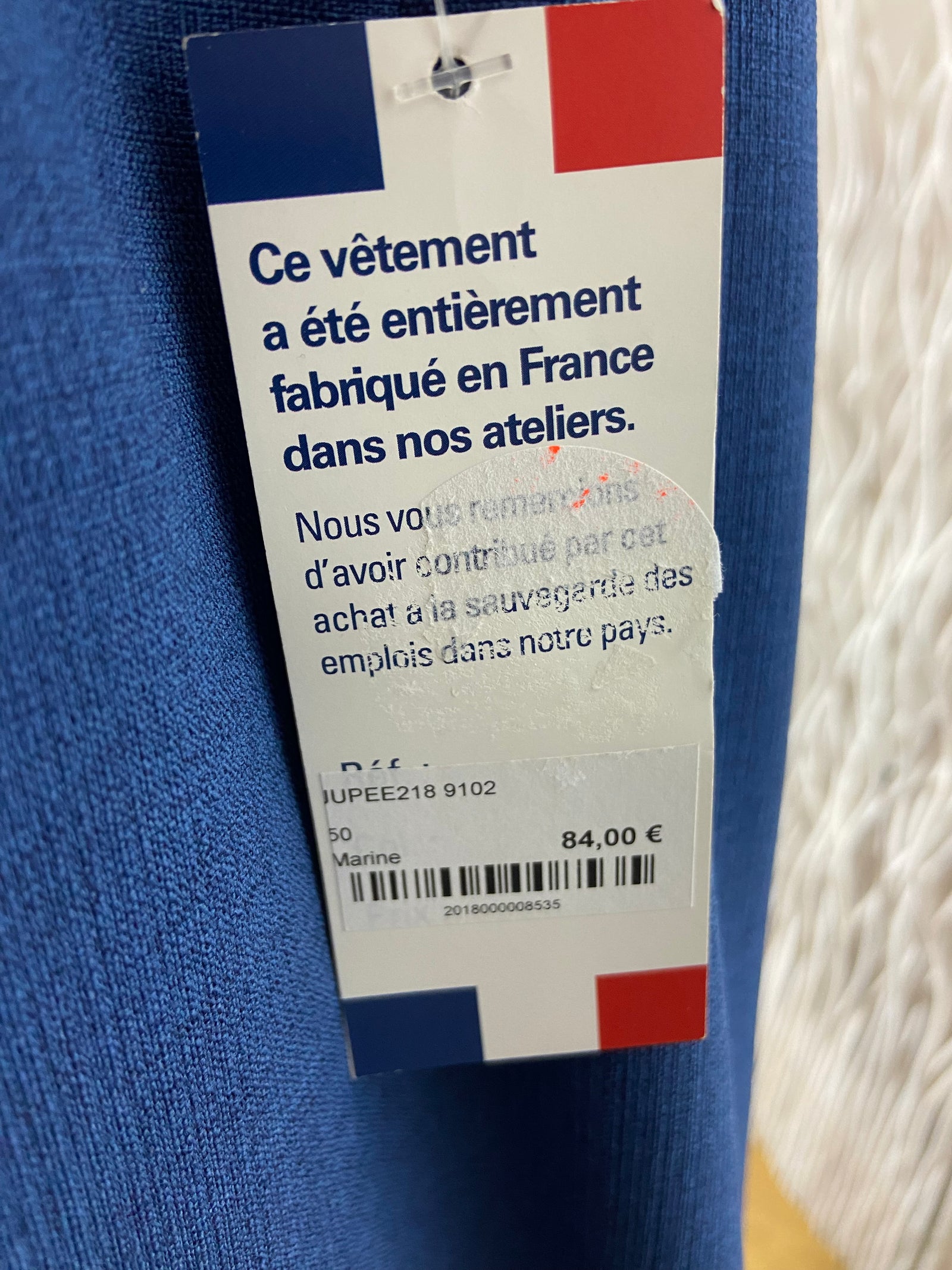 Ensemble tailleur jupe et veste grande taille fabrication française Gévana