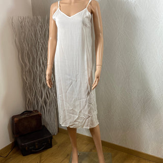 Fond de robe blanc bretelles réglables Louise Misha