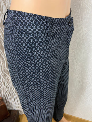 Pantalon noir gris taille haute stretch confortable Made In Italy