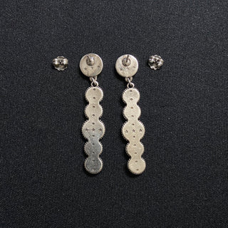 Boucles d’oreilles pendantes plaquées argent Shabada
