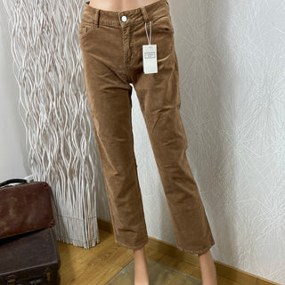 Pantalon velours côtelé beige c'est beau la vie