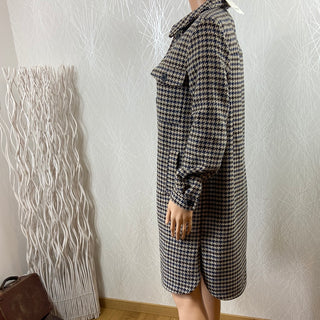 Manteau femme motifs pieds de poule modèle Byaniko Coat B.Young